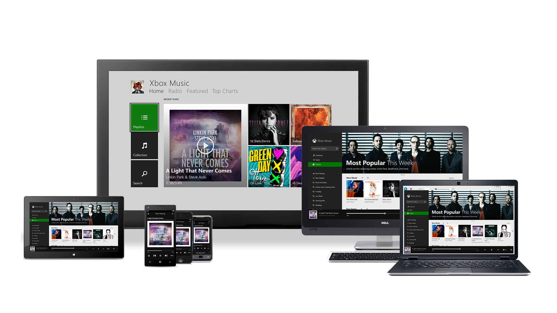 Xbox Music arrives on iOS and Android, free web streaming for all