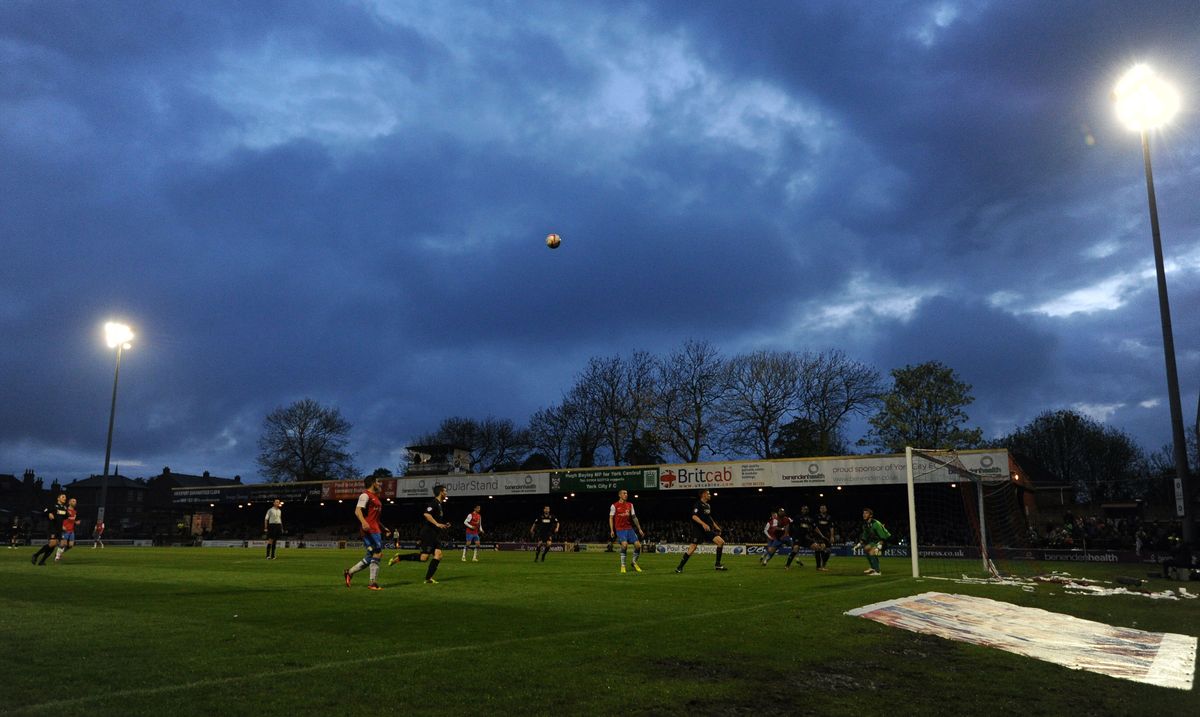 Soccer – Sky Bet League Two – Play-off Semi Final – First Leg – York City v Fleetwood – Bootham Crescent