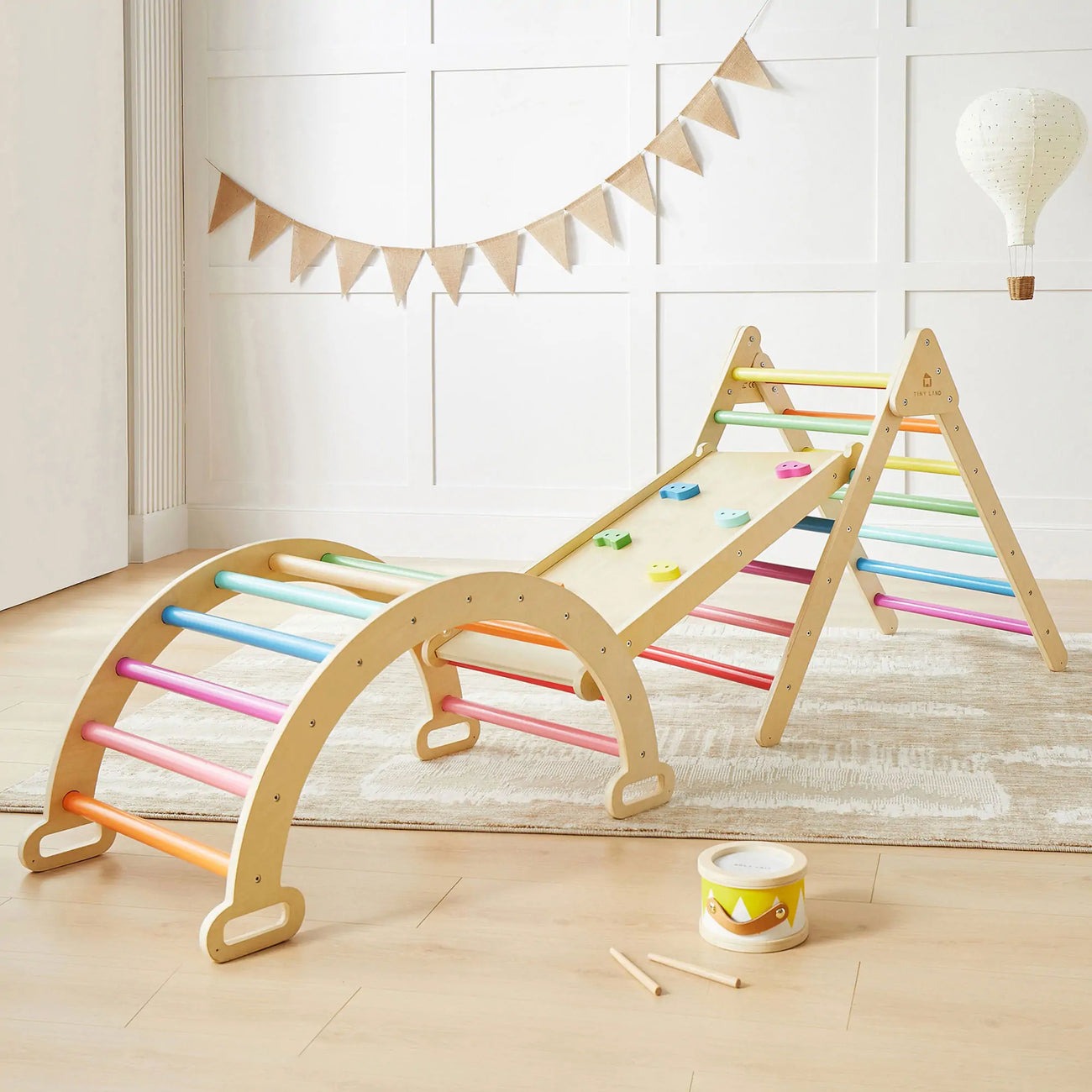 Tiny Land, 7-in-1 Rainbow Climbing Set