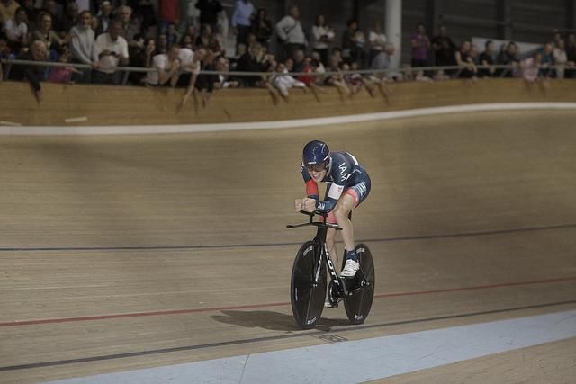 Matthias Br&auml;ndle is cheered on by the crowd