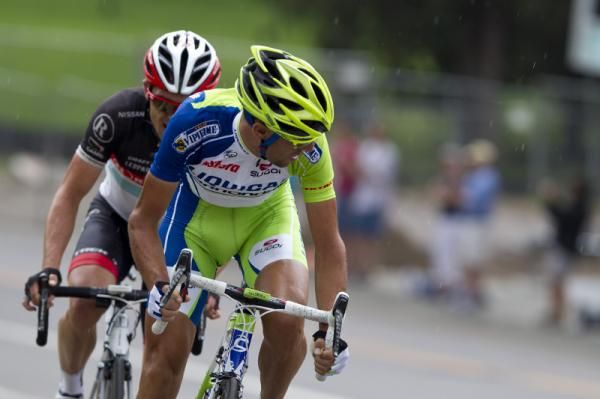 Vincenzo Nibali (Liquigas-Cannondale) and Oliver Zaugg (RadioShack-Nissan) dropped their breakaway companions on the finishing circuits in Colorado Springs.