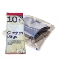 Lakeland 10 Store &amp; Protect Zip Seal Clothes Storage Bags | £5.99Perfect for storage, these clear zip bags take up little space and will keep clothes protected and moth free.