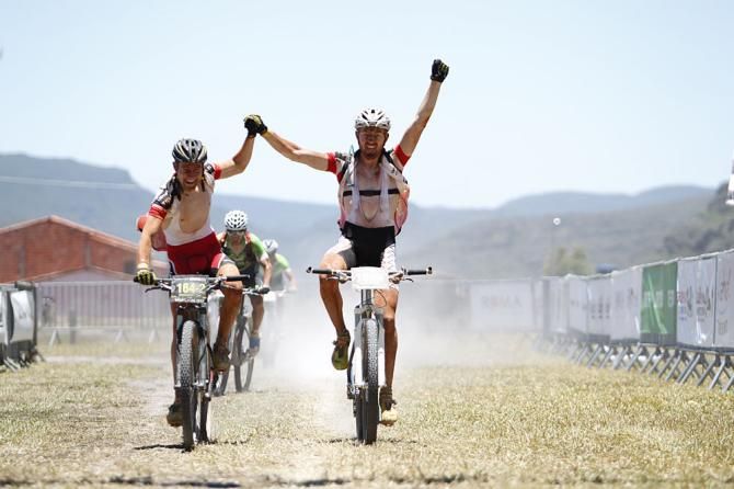 Christopher Maletz and Christian Kreuchler (Fuji Bikes / Texpa Simplon) finished second in stage 6