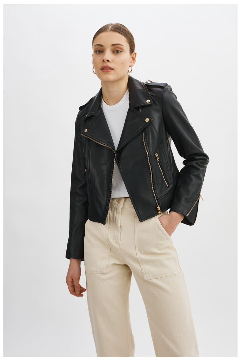 Donna Gold | Iconic Leather Biker Jacket