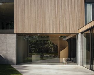 The Arbor House by Brown & Brown looking in