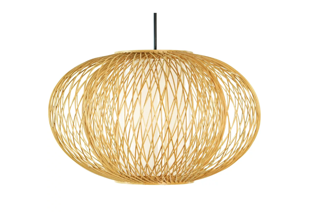 A rattan lamp