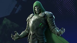 The Doctor Doom skin in Fortnite.