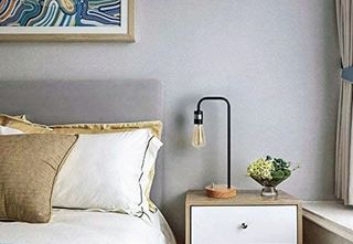 Amazon industrial style bedside lamp
