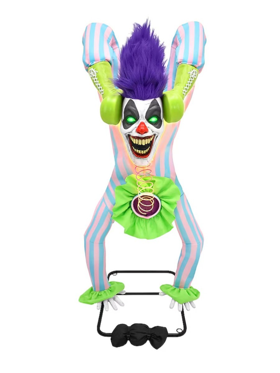 BRAND, Haunted Living 5-ft Motion Activated Laughing Handstand Clown Animatronic