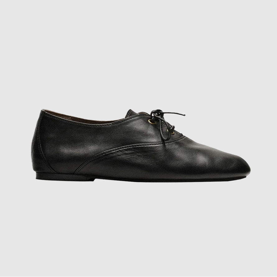 Massimo Dutti, Soft Leather Lace-Up Shoe