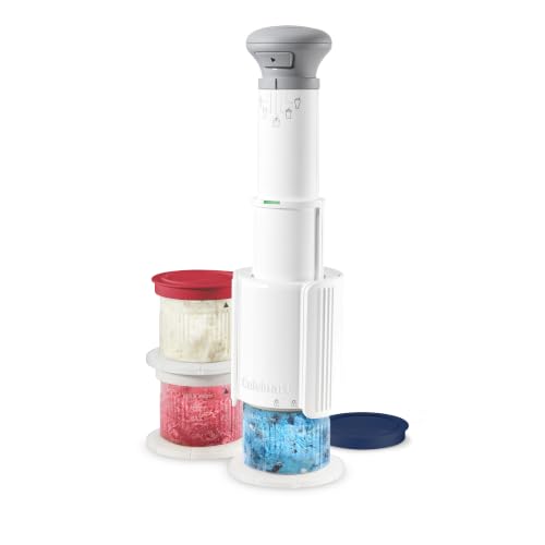 Cuisinart Ice Cream Maker &amp;ndash; Cuisinart Fastfreeze 250th Celebration Edition Ice Cream Maker, 5-In-1 Ice Cream, Milkshakes, Slushies, Sorbets and Mix-Ins, Freeze Wand, Two 0.5-Pint Mixing Cups With Lids