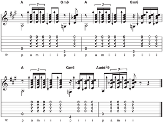 rasgueado lesson example 6 (page 2)