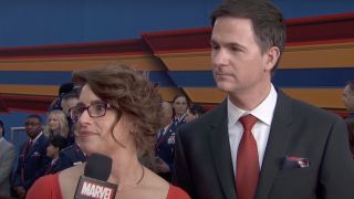 Directors Anna Boden and Ryan Fleck at Captain Marvel premiere