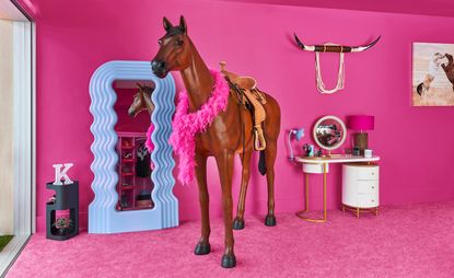 pink Barbie interior
