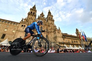 Enric Mas on stage 21 of the Vuelta a España