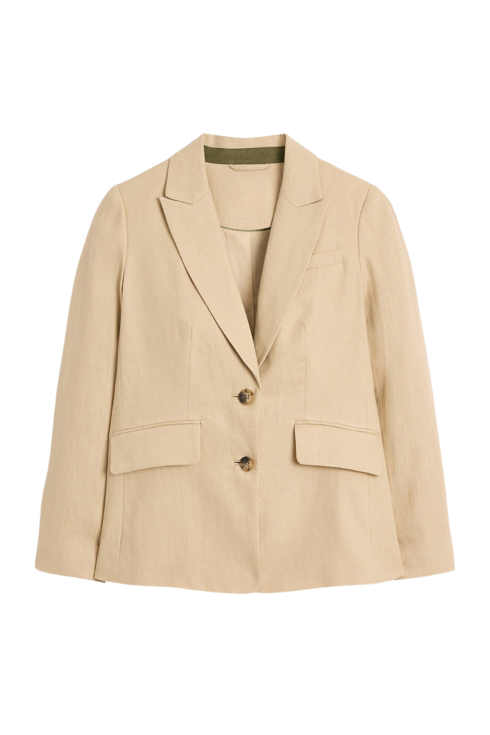 Stamford Linen Blazer-Beige