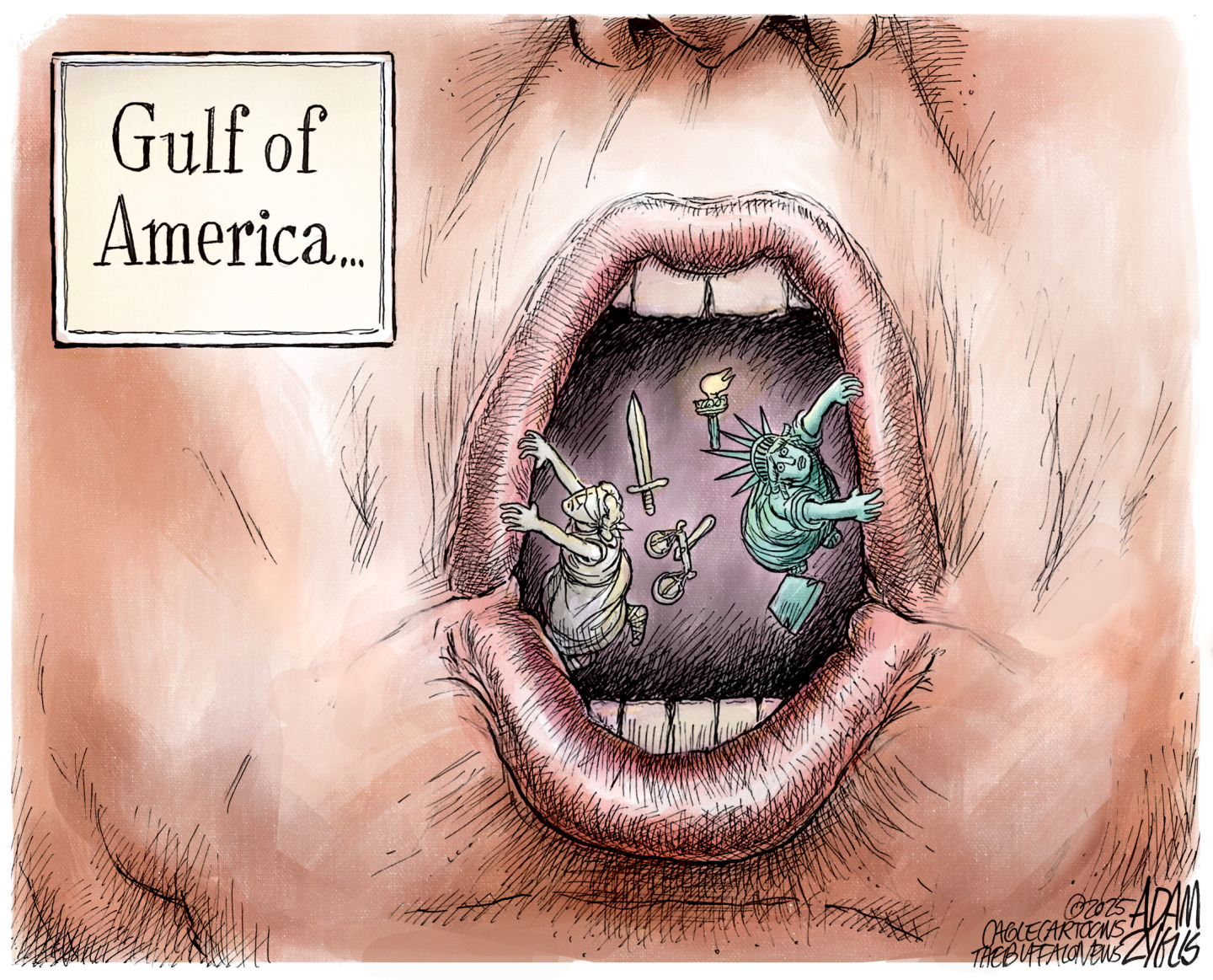 Political cartoon