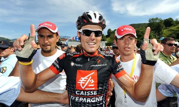 Luis Le&oacute;n S&aacute;nchez (Caisse d'Epargne) after his stage win