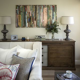 room with Similar Reclaimed Wood Art