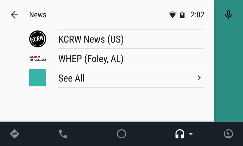 TuneIn Radio on Android Auto