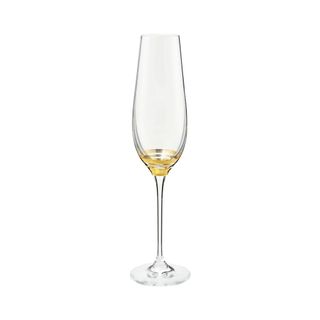 gold effect champagne glass