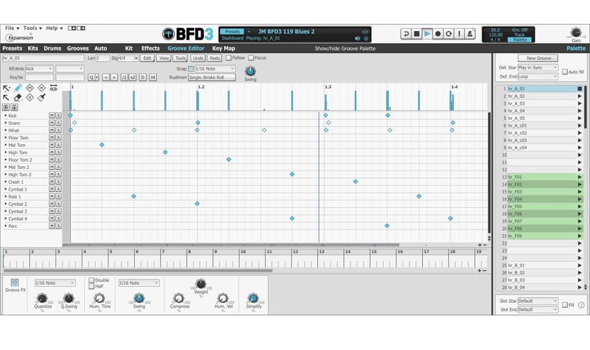 BFD3 also provides a powerful built-in environment for pattern creation and editing