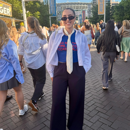 Christina D'Ambrosio at the Harry Styles concert in London