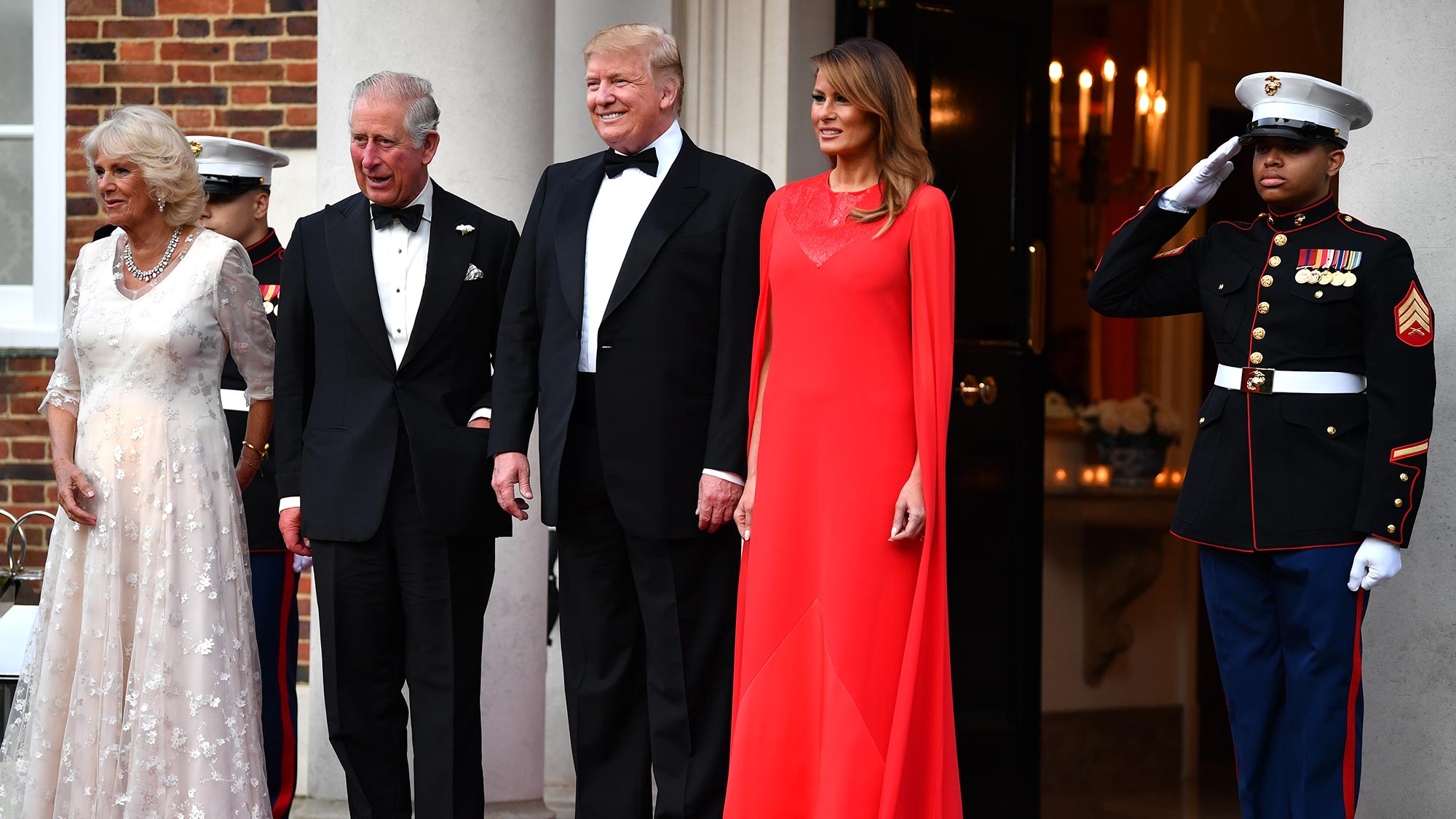 Melania Trump wore Meghan's favourite designer to host the royals ...