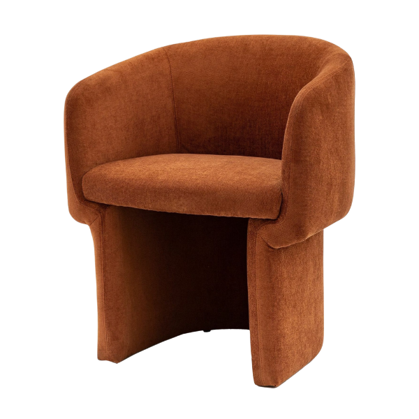 H&amp;amp;M Home, Gallery Direct Curved Upholstered Dining Chair - Orange