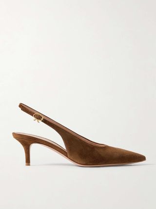 Robbie 45 Suede Slingback Pumps