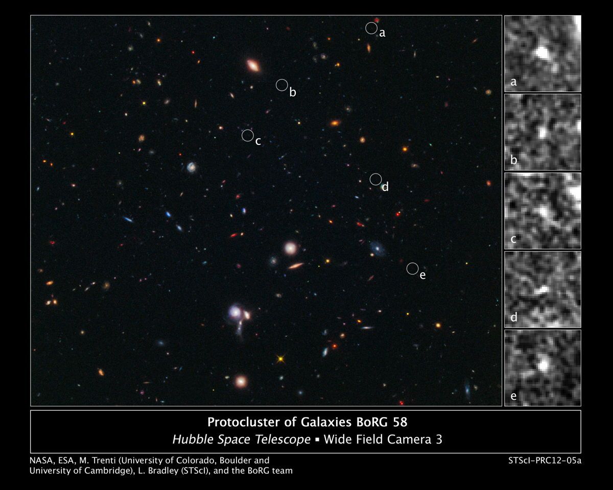 Primordial Galaxy Cluster