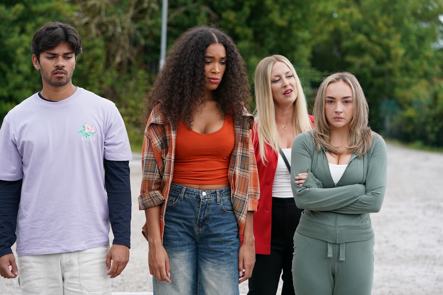 Dillon Ray, Vicky Grant, Frankie Osborne with Clare Devine.