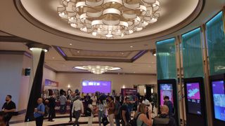 MGM Grand conference center filling with people for NetApp insight 2024