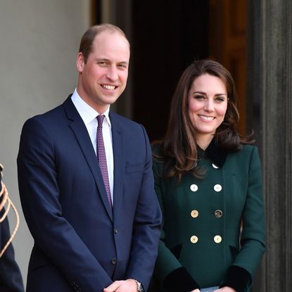 The Prince and Princess of Wales smile on a visit to Paris