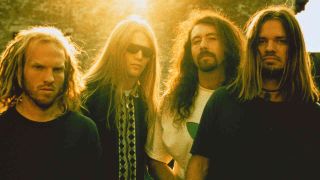 Corrosion Of Conformity posing for a photograph in the 1990s