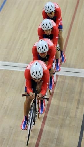Hong Kong, China earned the silver medal in the men's team pursuit.