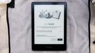 Amazon Kindle Paperwhite Signature Edition on Goodreads screen