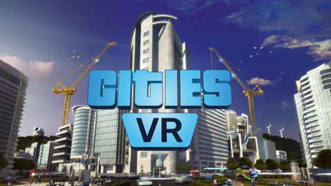 Logo for the game Cities: VR.