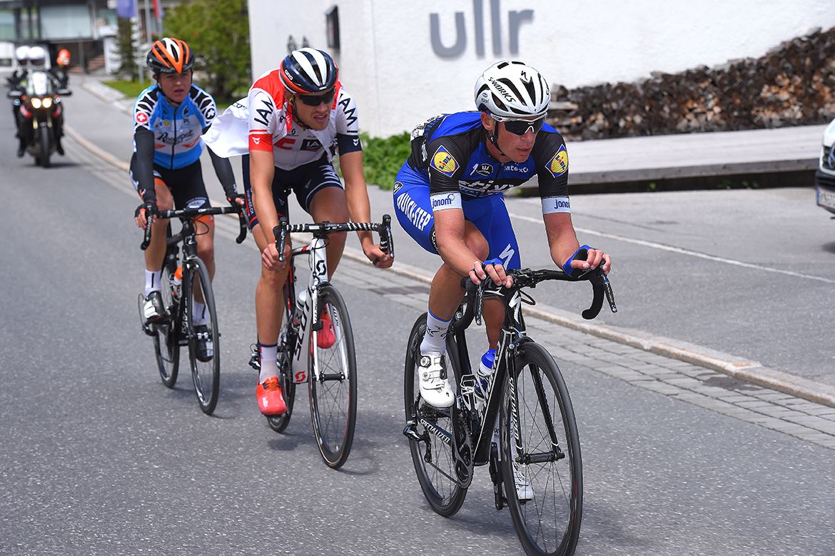 Iljo Keisse (Etixx-Quickstep) in the breakaway