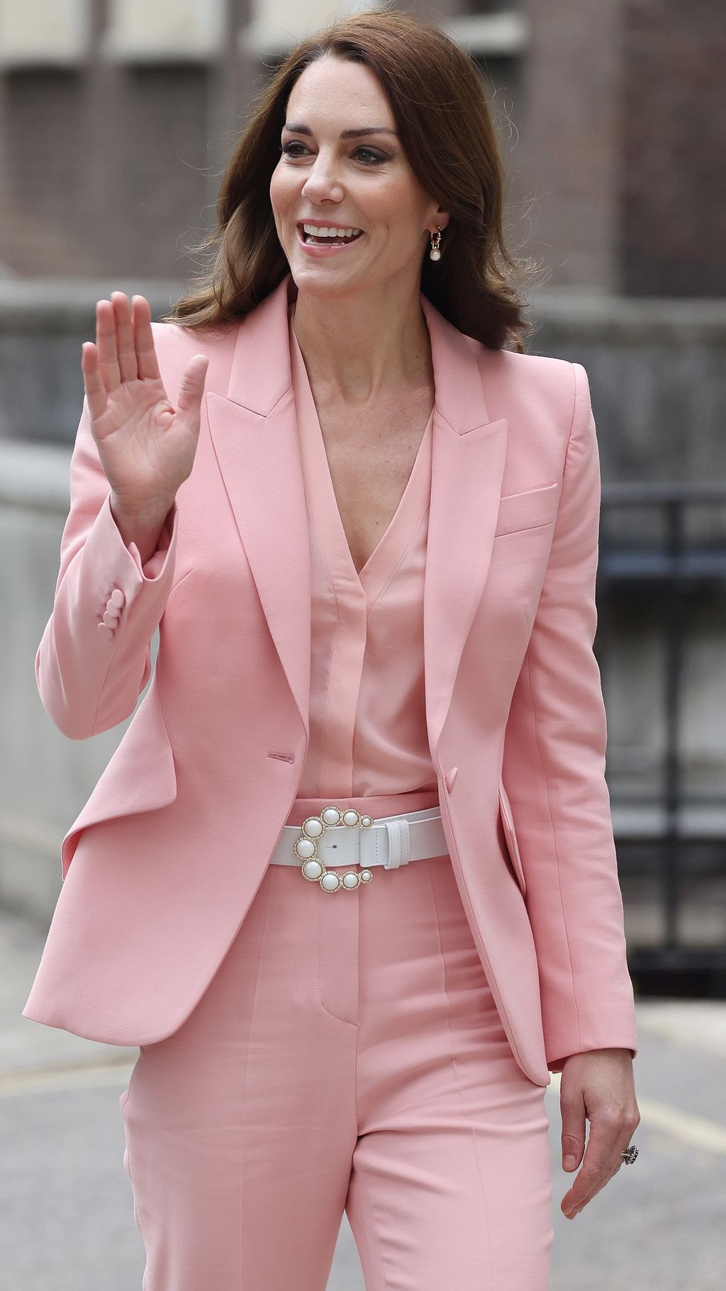 Kate Middleton's pink suit and pearl belt show quiet luxury | Woman & Home