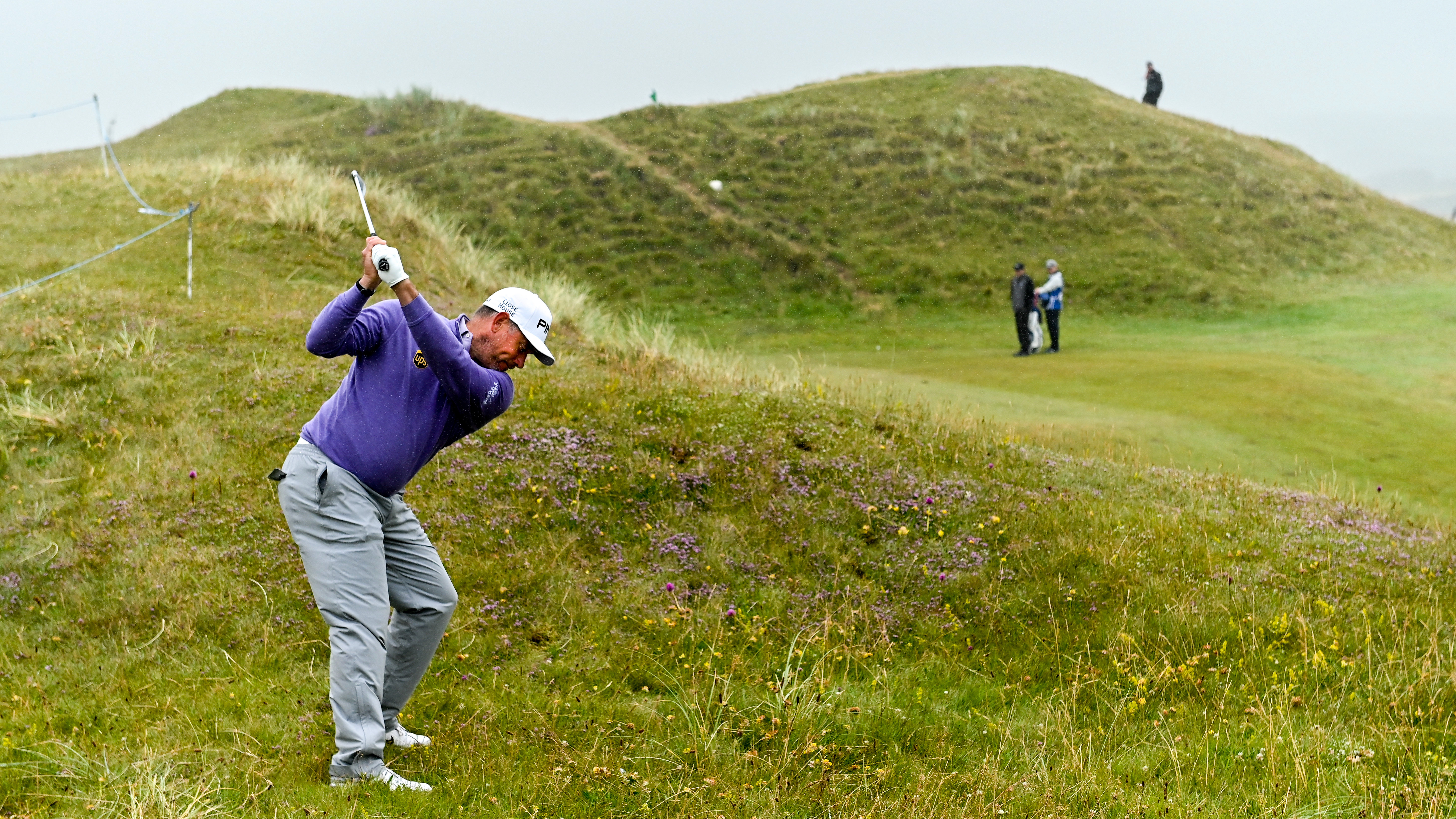 Playing a blind shot at Lahinch Golf Club