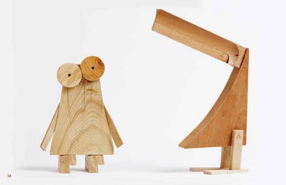 Wooden animals made from wood scraps, from Studiomama Offcuts book