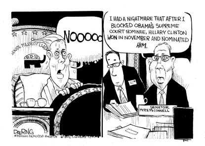 Political Cartoon U.S. GOP Scalia 2016