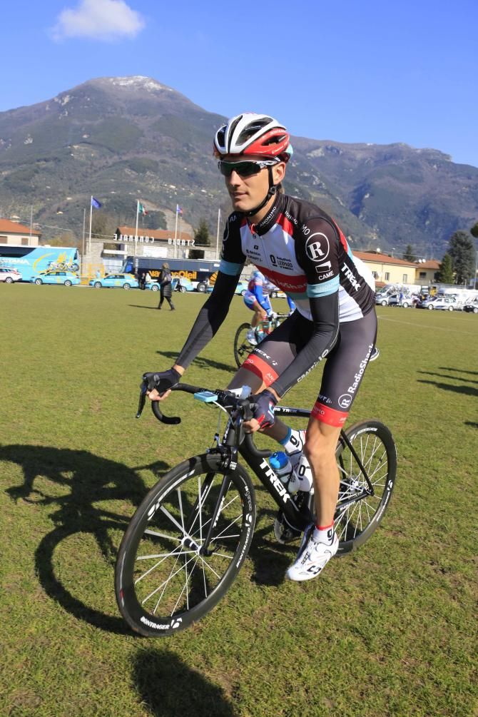 Andy Schleck (RadioShack Leopard) reports for duty at the GP Camaiore.