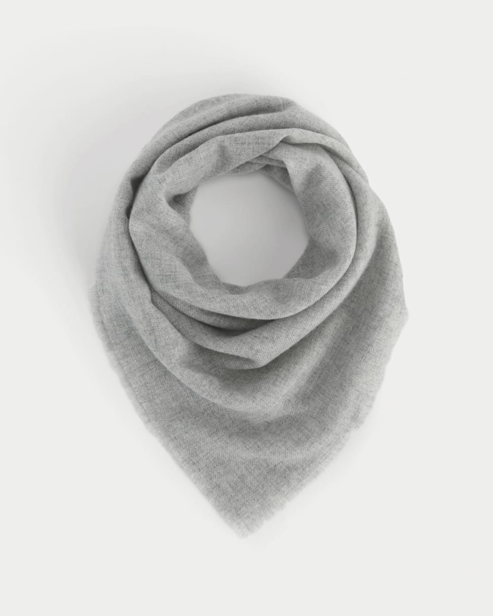 The Feather Cashmere Bandana | Heathered Grey - Os