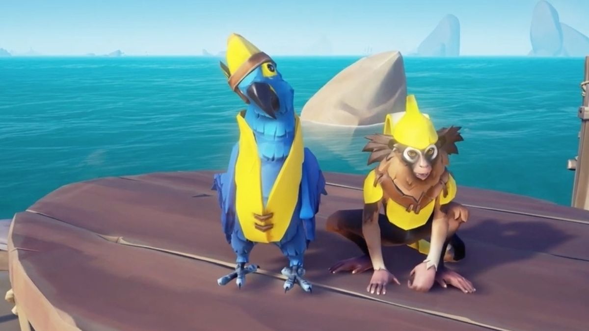 Sea of Thieves is getting a new Tall Tale and banana clothes for your pet monkey