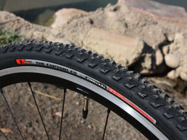 The Specialized Captain CX Pro tires are grippy in the rough but a tad squirmy on hard surfaces