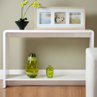 Dunelm Toscana White Gloss Console Table