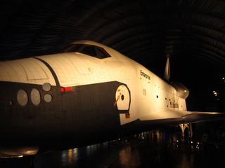 Space Shuttle Enterprise in New Intrepid Museum Pavilion