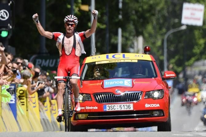 Yuri Trofimov (Katusha) wins stage 4 of the Dauphine